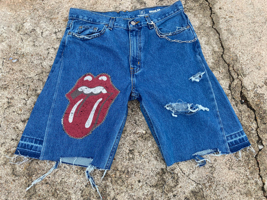 Bluu’$.Original Rolling Stone Flaired jorts